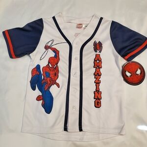 Spiderman Boys Baseball Jersey